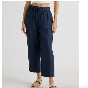 Quince 100% European Linen Pants Deep Navy